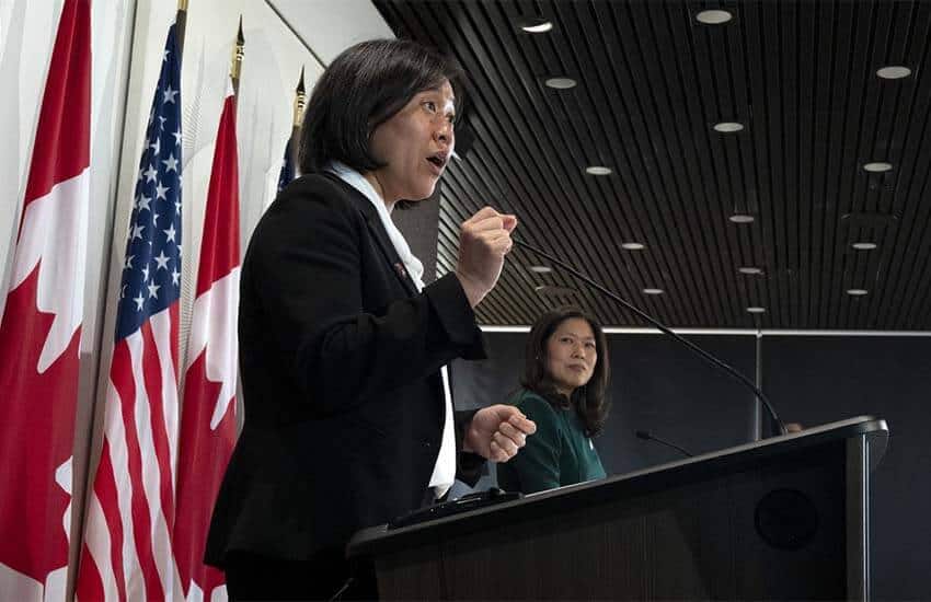 US trade representative Katherine Tai and Canada trade minister Mary Ng