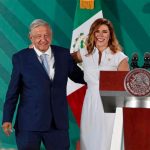 AMLO and Baja California Governor Marina del Pilar