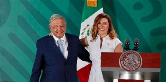 AMLO and Baja California Governor Marina del Pilar