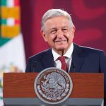 President López Obrador at his Monday morning press conference.