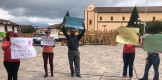 Protesters said there was no need for bullfighting at the annual apple festival.