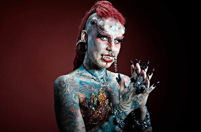 Cristerna's first body modification was a nose piercing at age 12.