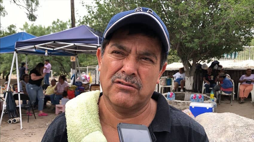 In 2010, Plutarco Ruiz Loredo was trapped in another Coahuila mine for seven days. Now, he's camped outside the flooded El Pinabete mine, waiting for news about a family member.
