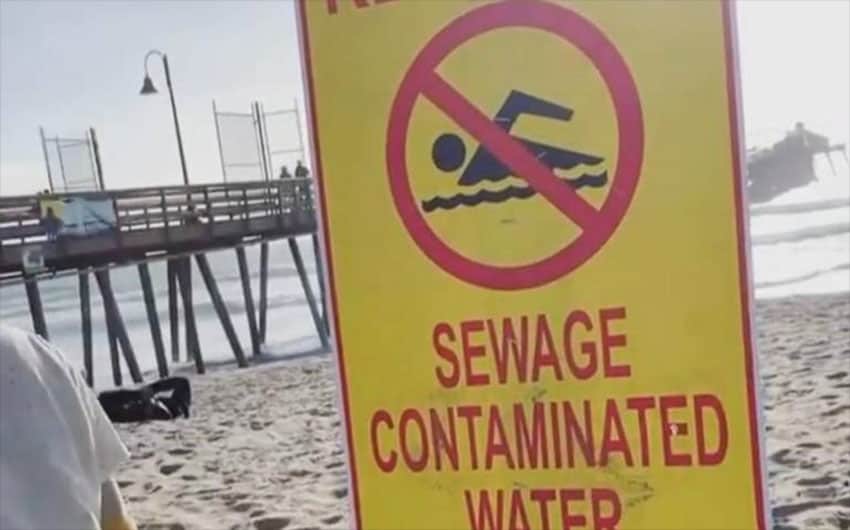 Imperial Beach in San Diego, where the Tijuana River meets the Pacific Ocean, has been repeatedly closed in past years for unsafe levels of sewage in the water.