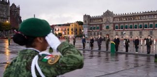 memorial in 2022 for victims of 2017 Mexico earthquake