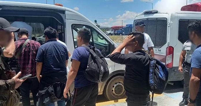 migrants in Nuevo Leon taken into custody by Mexican authorities