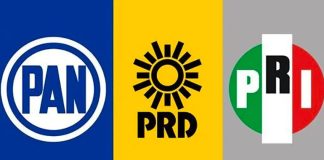 Logs of PAN, PRI, PRD parties in Mexico