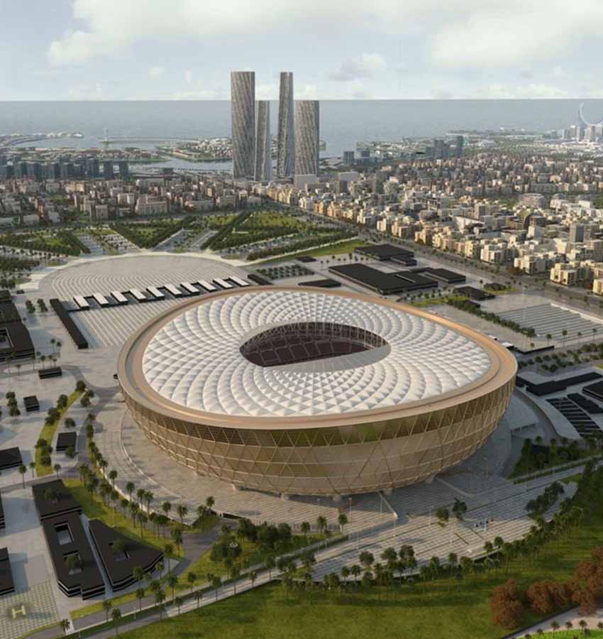 Lusail Stadium in Lusail Qatar, where World Cup 2022 finals will be held