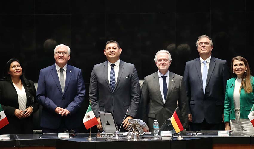 German president Steinmeier at Mexican senate