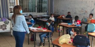 Children in Mexico City school