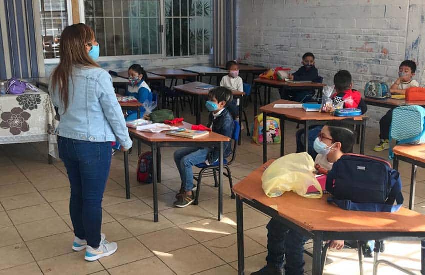 Children in Mexico City school