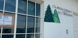 El Pinabete Mining Company building in Coahuila