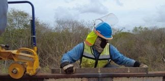 work on the Maya Train