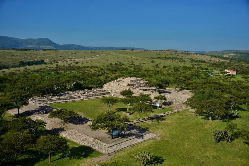 An aerial view of Cañada de la Virgen.