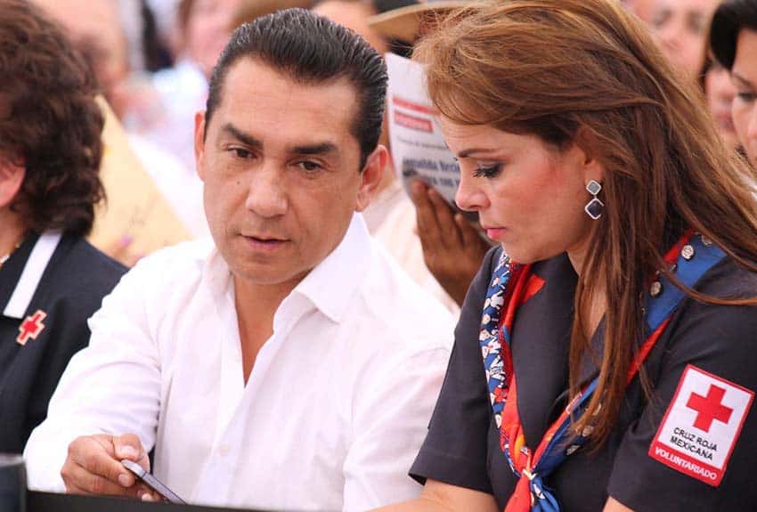 Ex mayor of Iguala, Mexico, Jose Luis Abarca and his wife Maria de los Angeles Pineda