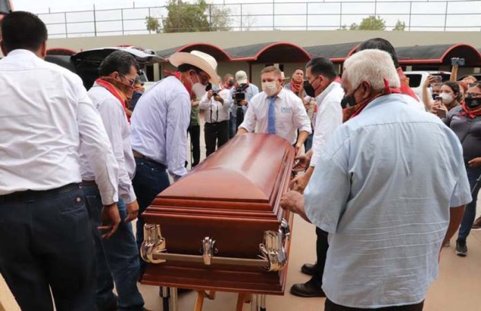 Funeral of Yaqui environmental activist Tomas Rojo