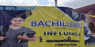 The advertisement for a program of study aimed at high school students interested in becoming social media influencers.