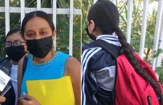 María Isabel Castillo Díaz filed a human rights complaint after her son was told he couldn't attend school unless he cut off his braid.
