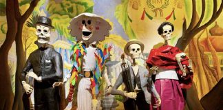 Day of the Dead altar at Dolores Olmedo Museum in Mexico City