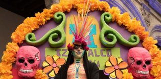Day of the Dead parade in Mexico City