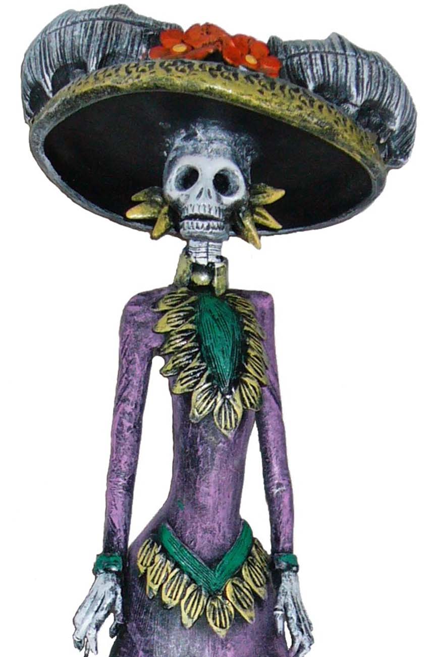 sugar skull catrina statue        <h3 class=