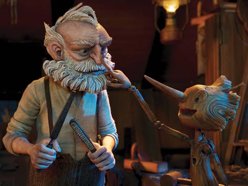 Still from Guillermo del Toro's film "Pinocchio"