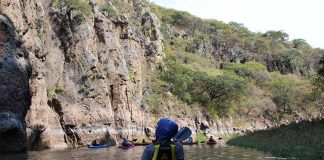 kayaking along Guanajuato's Lerma river