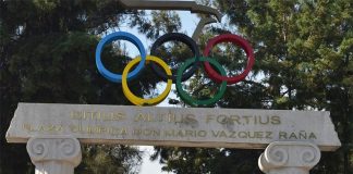 Mario Vázquez Raña Olympic Plaza at the national Olympic sports center in Mexico City.
