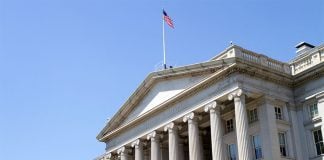 The U.S. Treasury building in Washington, D.C.