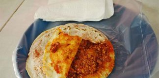 Mexican gordita in Durango style