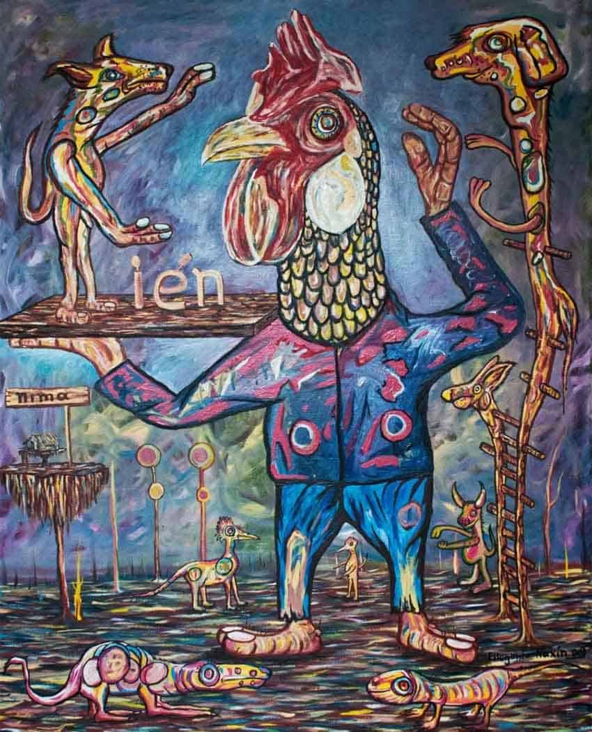 "Len nima" by Oaxacan artist and illustrator Filogonio Naxín.