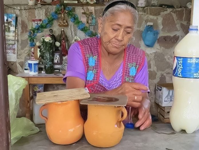 Dona Chencha, owner of La Flor de Mexquitic pulque bar in San Luis Potosi, Mexico