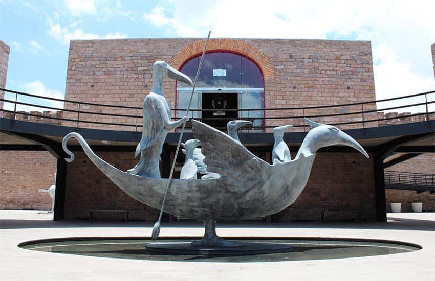 Leonora Carrington's sculpture The Crane Boat