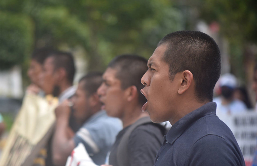 Ayotzinapa 43 case protest in Chilpancingo, Guerrero