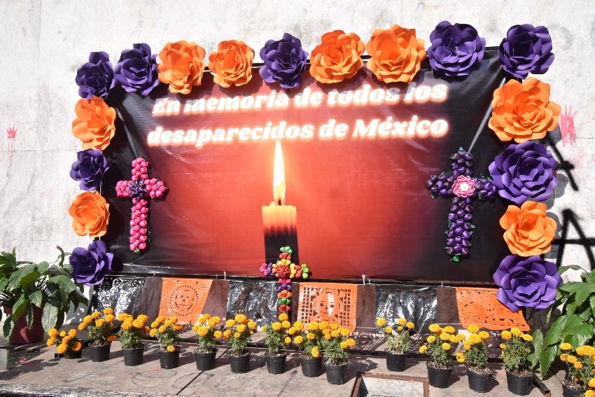 Day of the Dead altar to the disappeared of Mexico