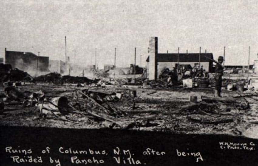 Columbus, New Mexico after 1916 raid by Pancho Villa