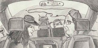 What it's like to drive on Mexican highways. Artist: Miguel Ángel Gómez Cabrera