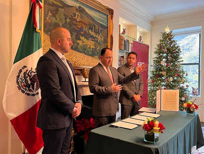 Ceremony in New York for repatriation of stolen document written by Hernan Cortes