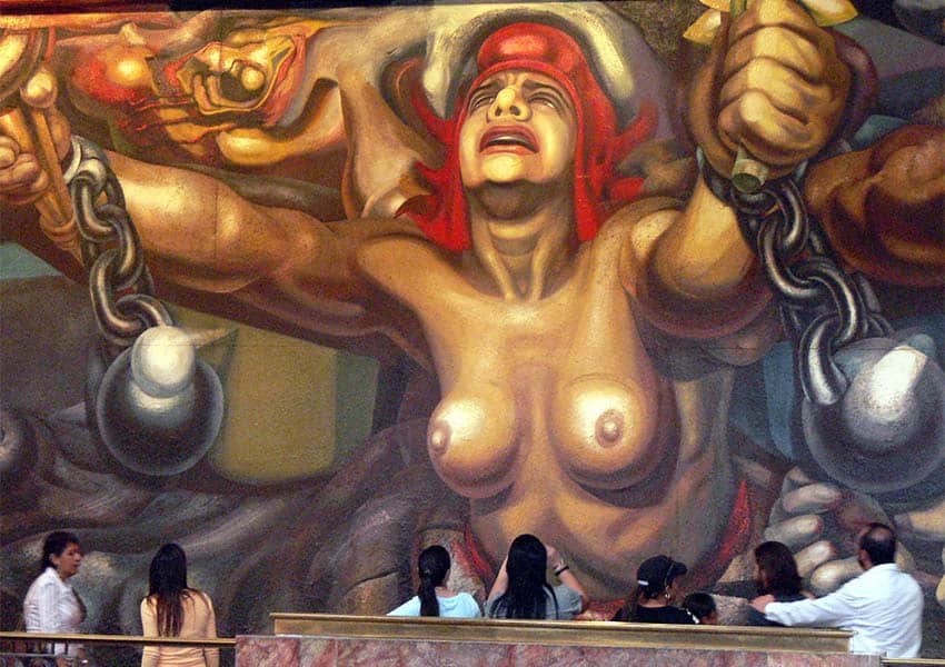 David Alfaro Siquieros mural The New Democracy