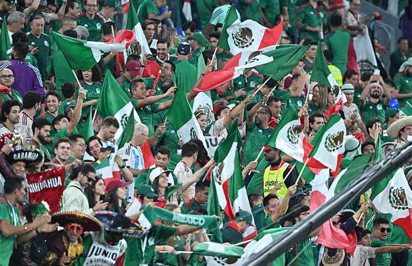 Mexican fans at World Cup 2022