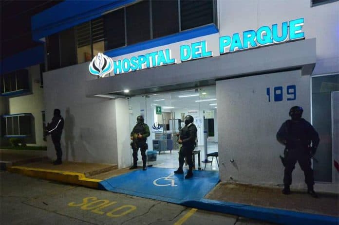 Hospital del Parque in Durango city was one of several private hospitals closed by authorities in response to the outbreak.