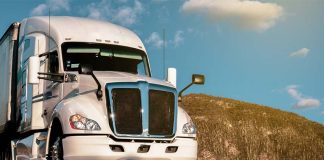 tractor trailer truck in Mexico