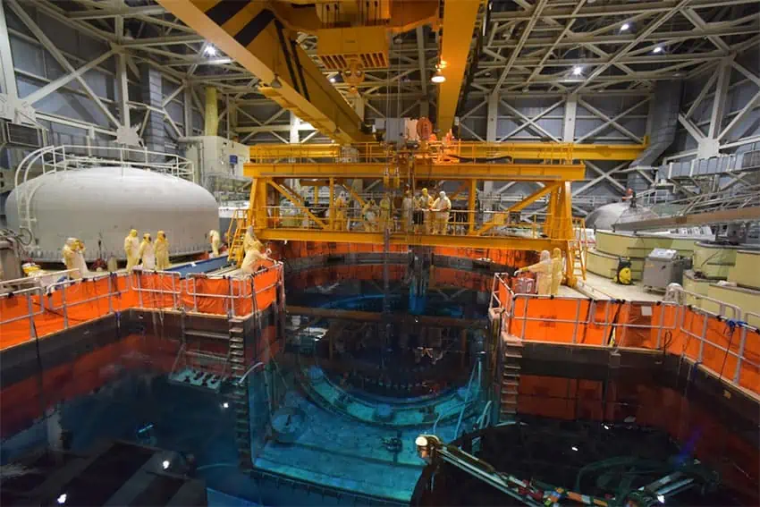 Inside the Laguna Verde nuclear power plant in Veracruz.