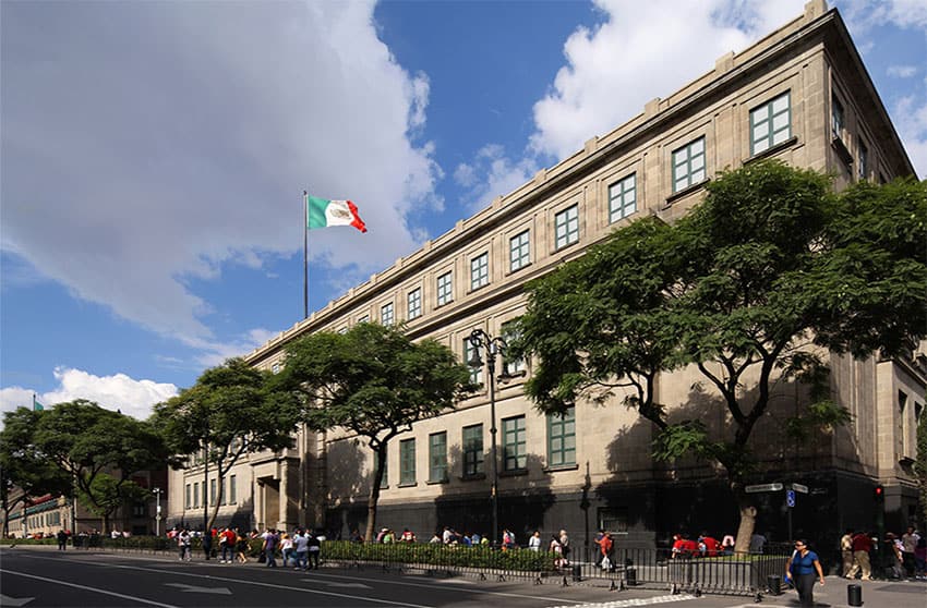 The seat of the Supreme Court of Justice of the Nation (SJCN) in Mexico City.