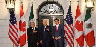 The 'three amigos' at last year's leadership summit.