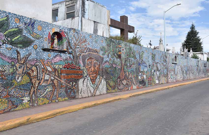 Mosaic in Zacatlan, Puebla, Mexico