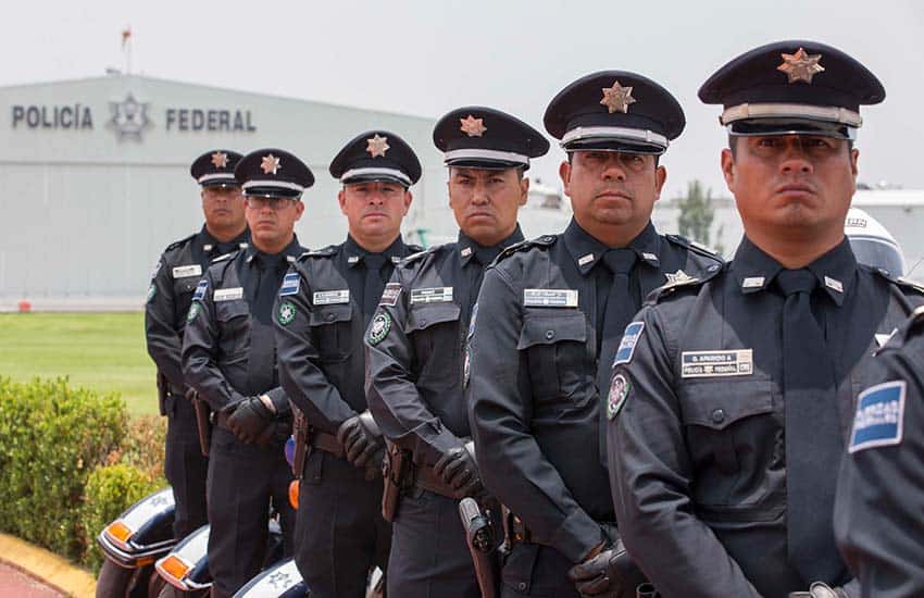 Mexico's defunct Federal Police force, disbanded in 2019.