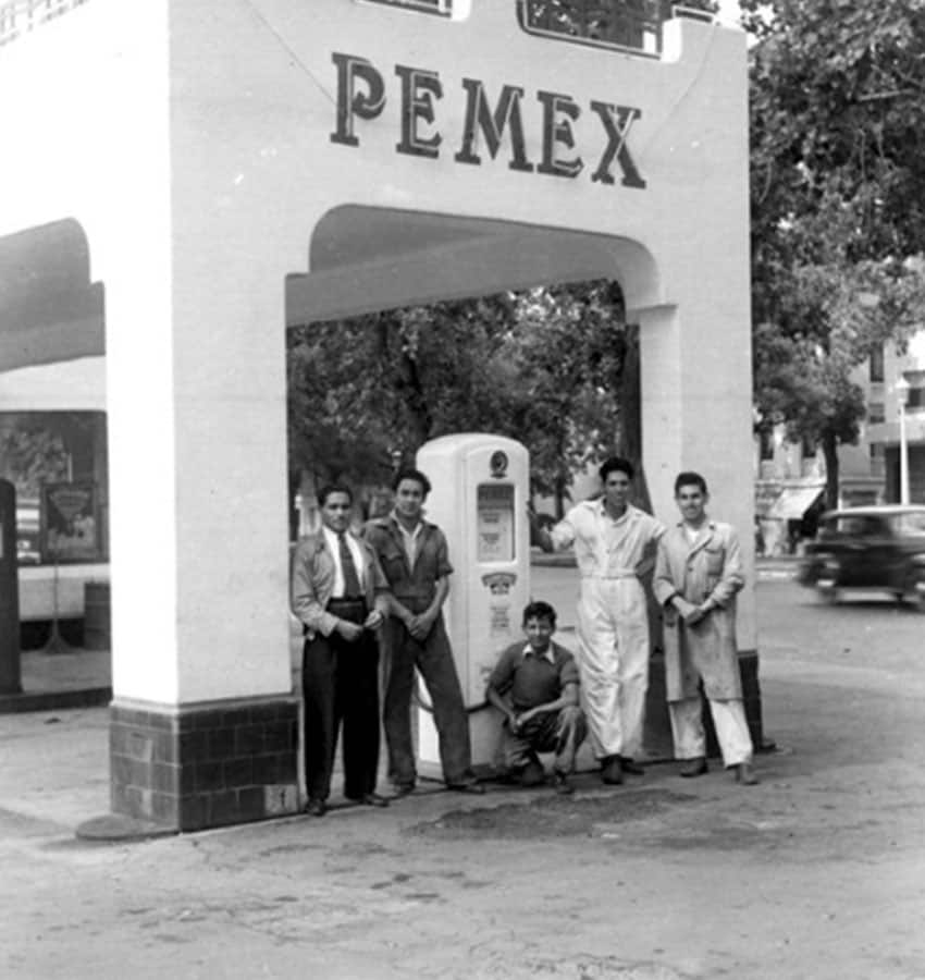 Pemex employees in Mexico circa 1940-1950
