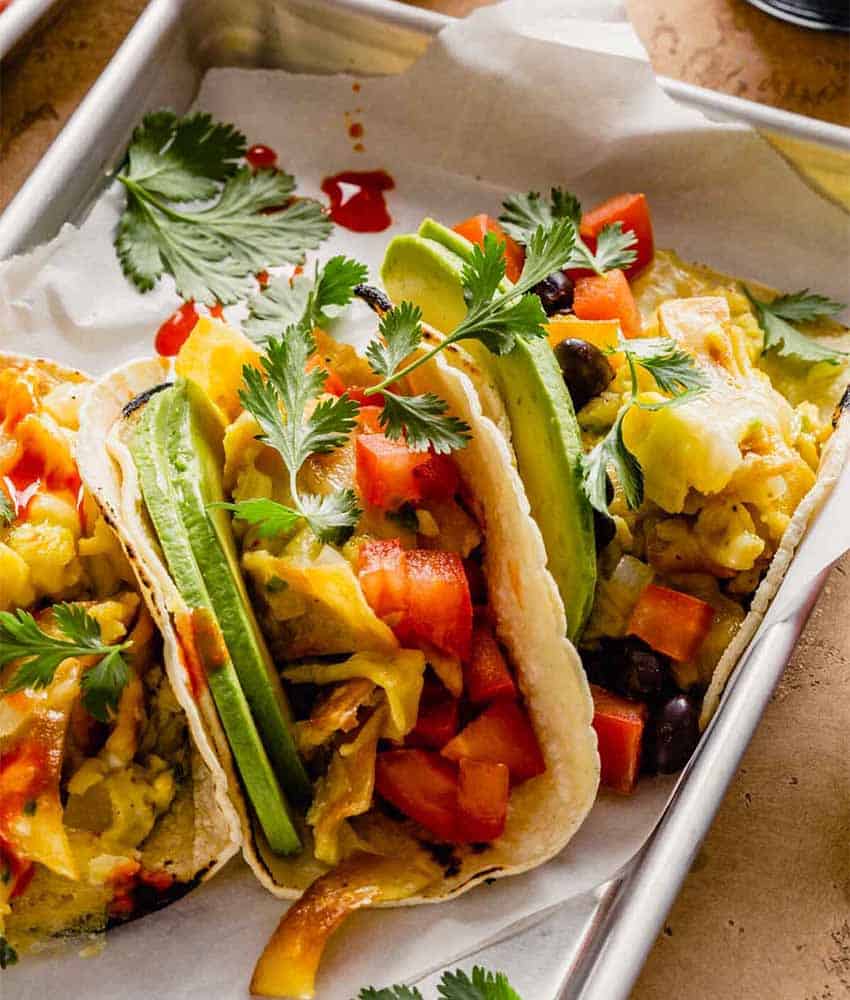 Migas tacos