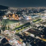 image of pilgrims at the Guadalupe Basilica in Mexico City in 2022